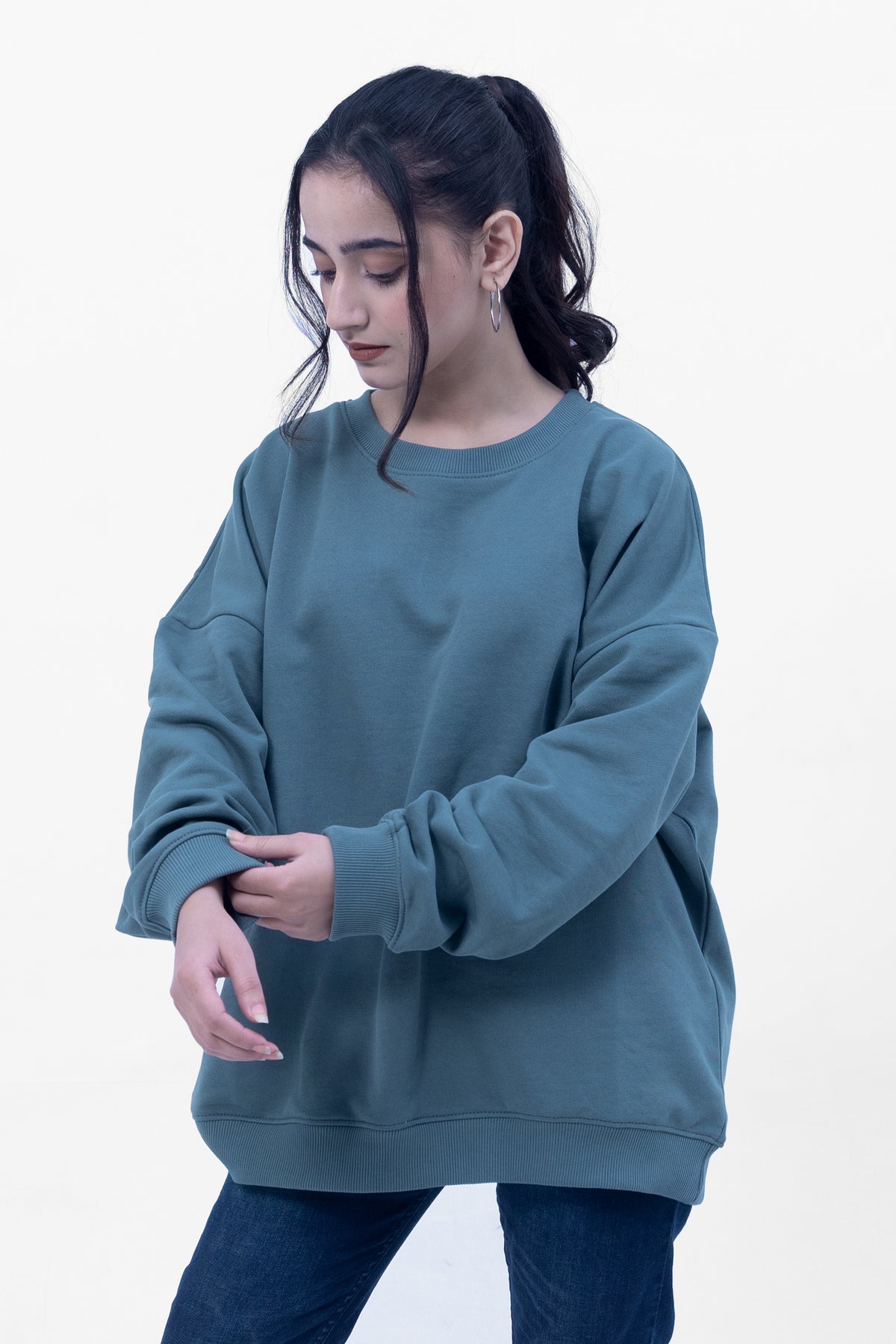 Terry-Oversize Sweatshirt